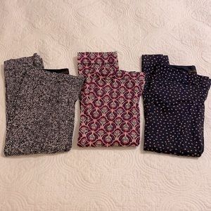 The Limited drew fit cropped pants, set of 3